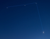Samenstand Venus, Mars, Pollux en Castor