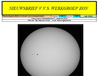 Nieuwsbrief juli 2016 Werkgroep Zon