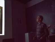 Jan Hellemans explaining his set up