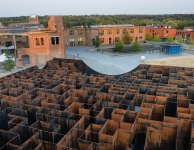 Labyrinth at the old calming 