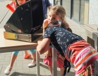 Zonnekijken met de 2de jaars van GBS Linden