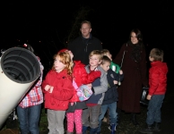 Er werd zelfs een verjaardagfeestje gevierd op onze sterrenkijkavond.