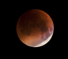 Maansverduistering, vroege ochtend 21 januari.