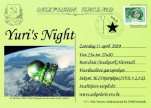 Yuri's Night - zaterdag 11/04/2020