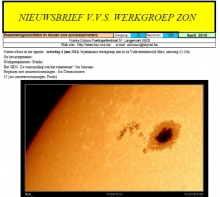 Nieuwsbrief april 2016 Werkgroep Zon