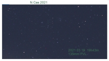 Nova Cassiopeia opname van Frans van Loo