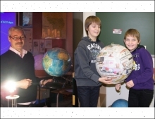 Schoolproject globemaken