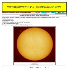 Nieuwsbrief maart 2016 Werkgroep Zon