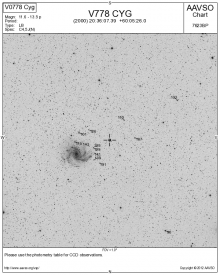 NGC 6939 en 6946, samen met V0778 Cyg