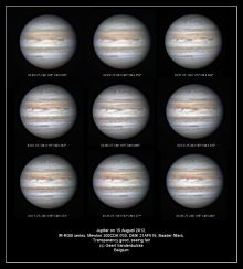 Jupiter op 15 augustus 2012